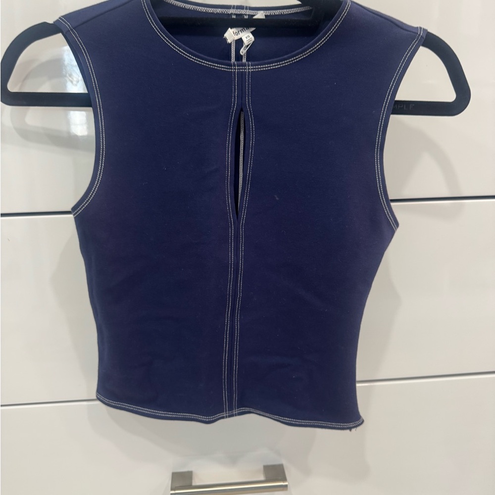 Reformation Dark Blue Tank Top